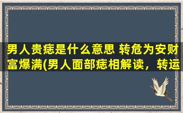 男人贵痣是什么意思 转危为安财富爆满(男人面部痣相解读，转运财富爆棚！)